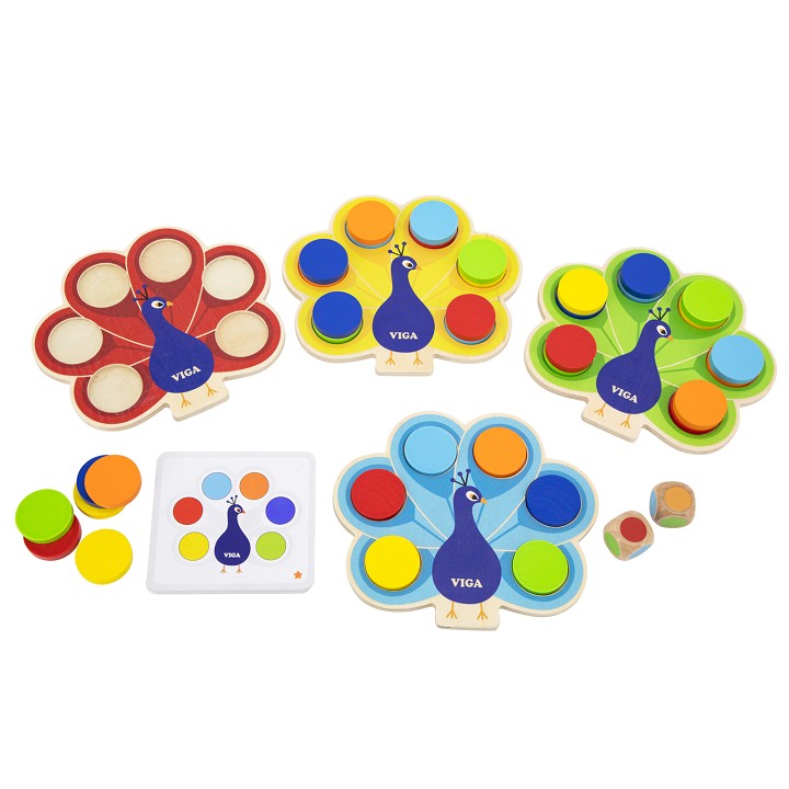 Peacock colour matching game